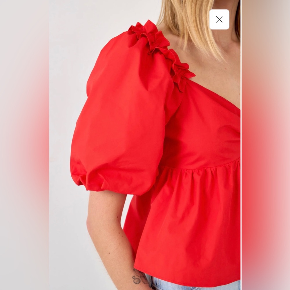 English Factory Sweet Heart To Ruffle Top - Picture 4 of 9